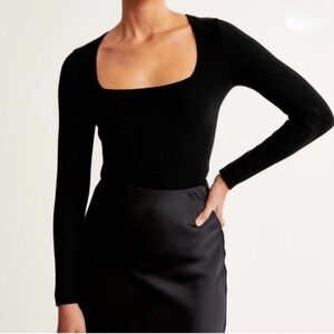 Abercrombie & Fitch Black Long Sleeve Top